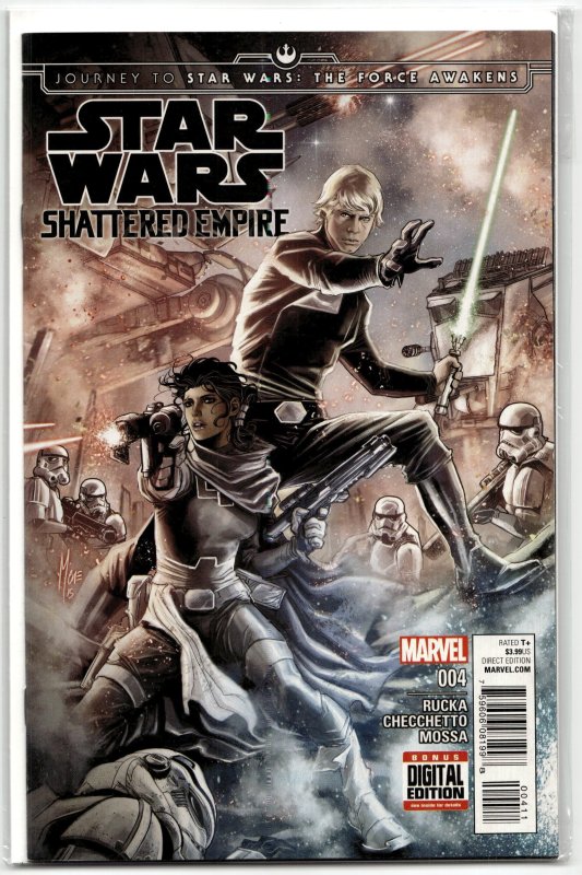 Journey to Star Wars: The Force Awakens - Shattered Empire #4 (Marvel Comics, 2015), raw, ungraded comic book — front cover