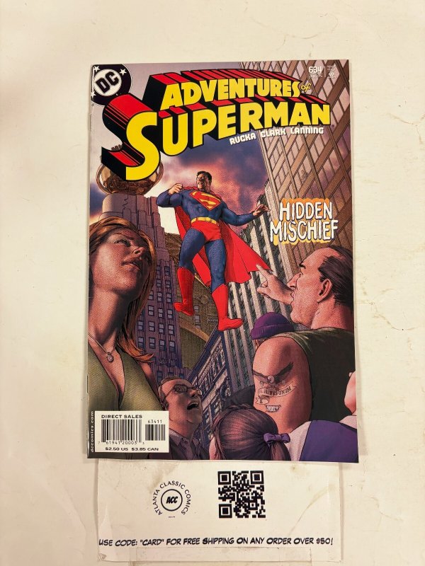 Adventures of Superman #634 (DC Comics), raw comic book in NM condition — front cover