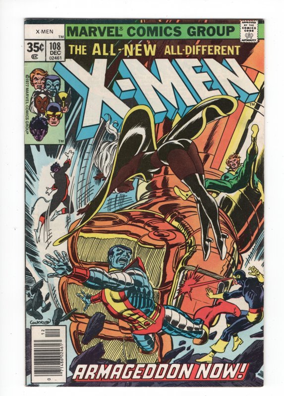 X-Men #108 (Marvel Comics), raw comic book in 6.0 condition — front cover