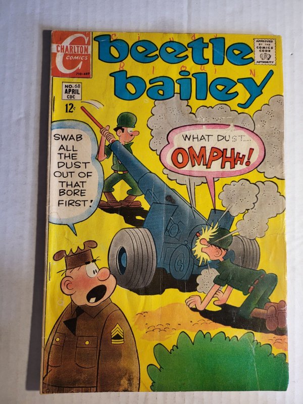 Beetle Bailey #68 (Dell, 1969), raw, ungraded comic book — front cover