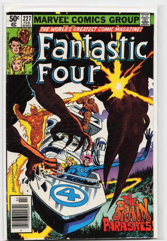 Fantastic Four #227 (Marvel Comics, 1981), raw, ungraded comic book — front cover