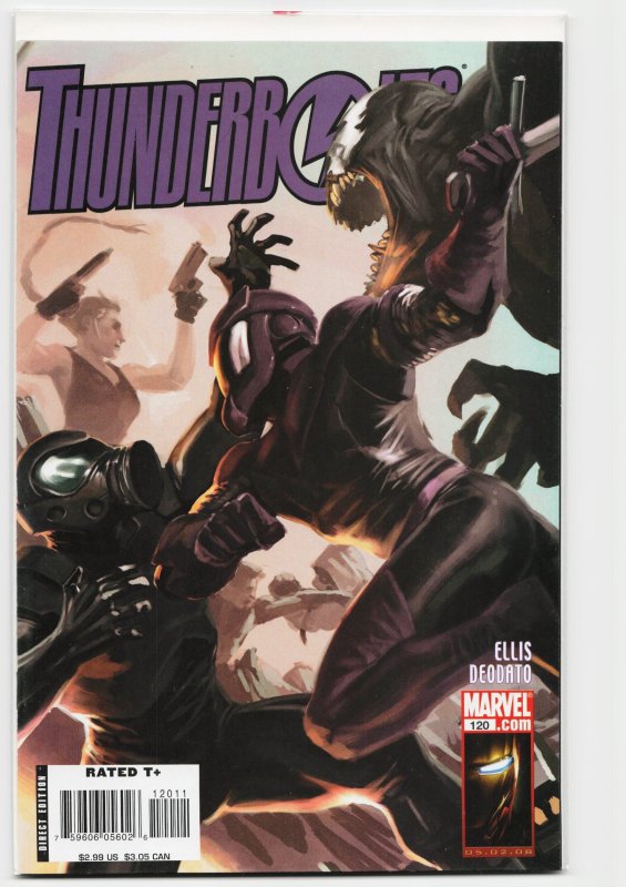 Thunderbolts #120 (Marvel Comics, 2008), raw, ungraded comic book — front cover