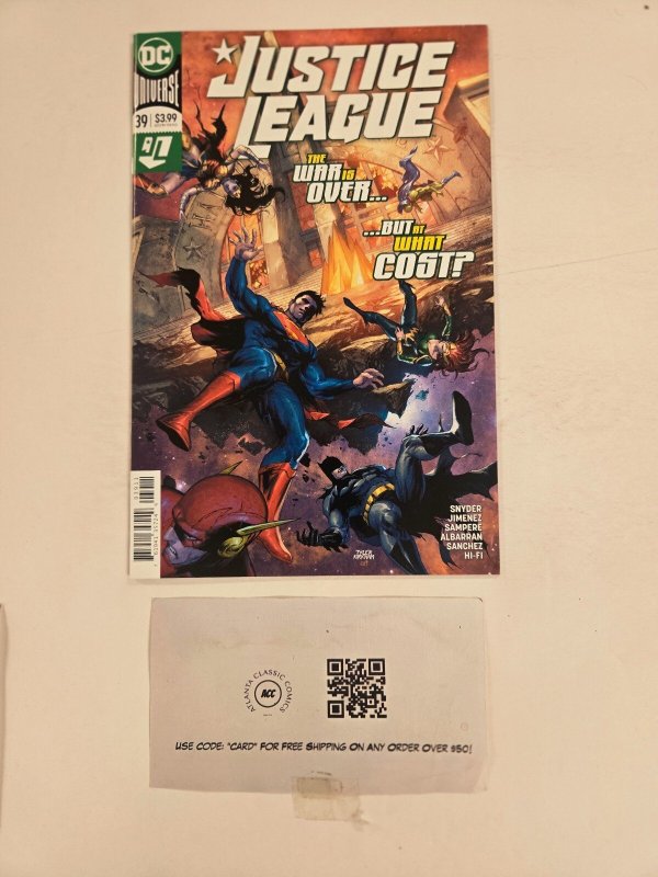 Justice League #39 (DC Comics, 2015), raw comic book in NM condition — front cover