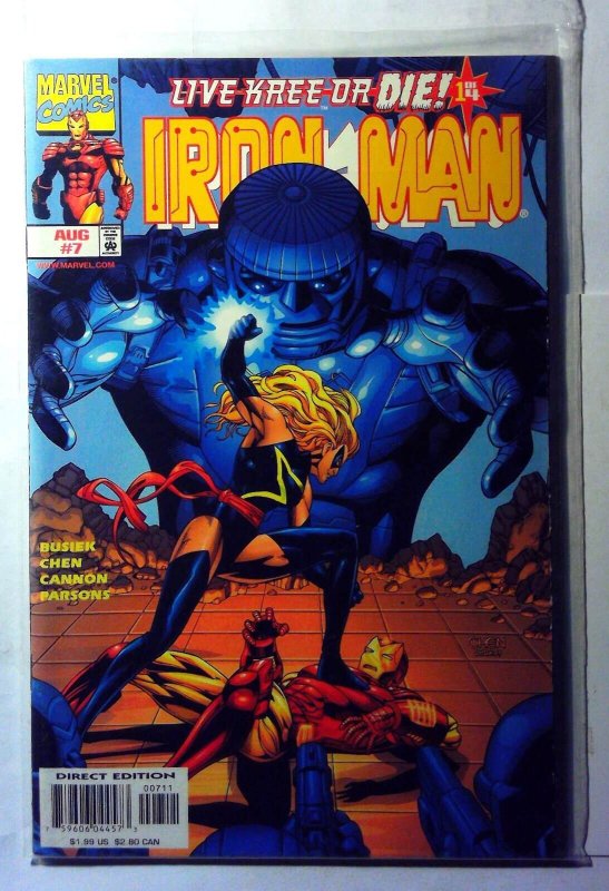 Iron Man 3rd Series #7 (Marvel Comics, 1998), raw, ungraded comic book — front cover
