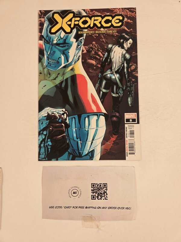 X-Force #8 (Marvel Comics), raw comic book in NM condition — front cover