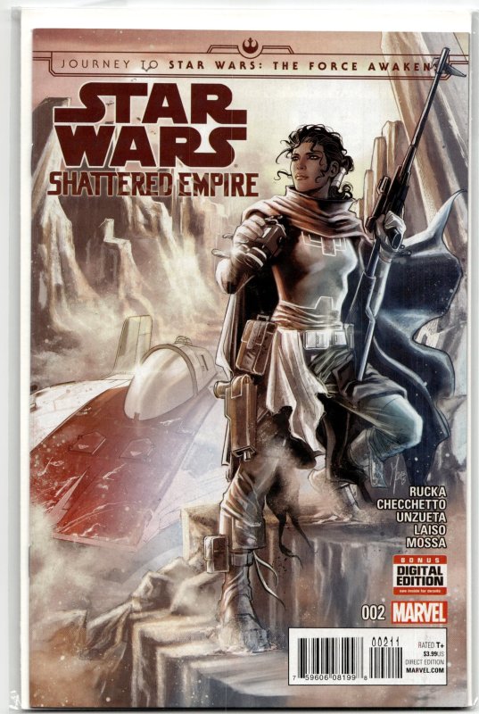 Journey to Star Wars: The Force Awakens - Shattered Empire #2 (Marvel Comics, 2015), raw, ungraded comic book — front cover