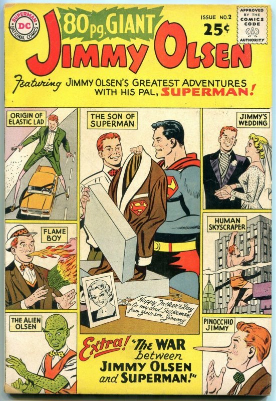 80 Page Giant #2 (DC Comics, 1964), raw comic book in VG condition — front cover