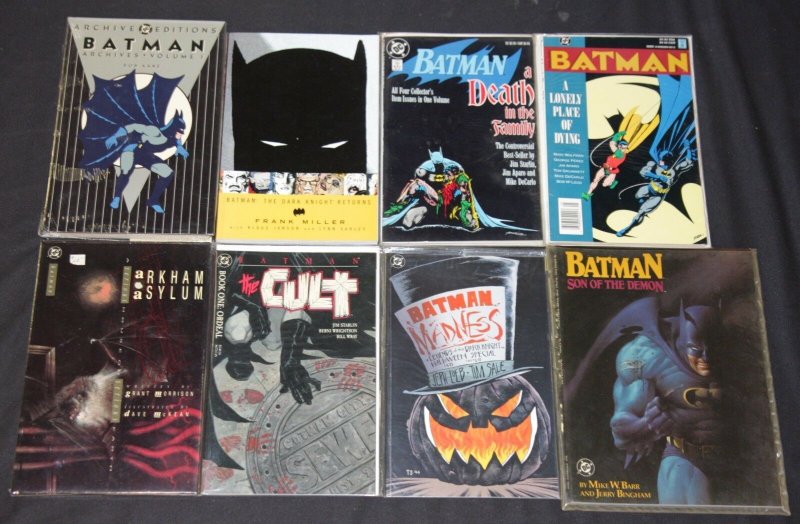 Vintage DC Copper/Modern Batman Hard Cover Books & TBP 8pc High Grade Lot (DC Comics), raw, ungraded comic book — front cover