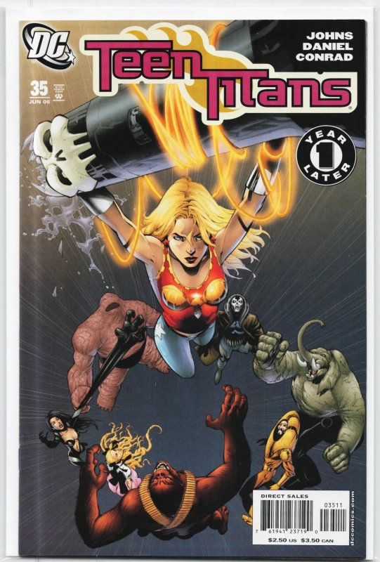 Teen Titans #35 (DC Comics, 2006), raw, ungraded comic book — front cover