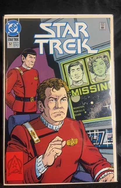 Star Trek #32 (DC Comics, 1992), raw, ungraded comic book — front cover