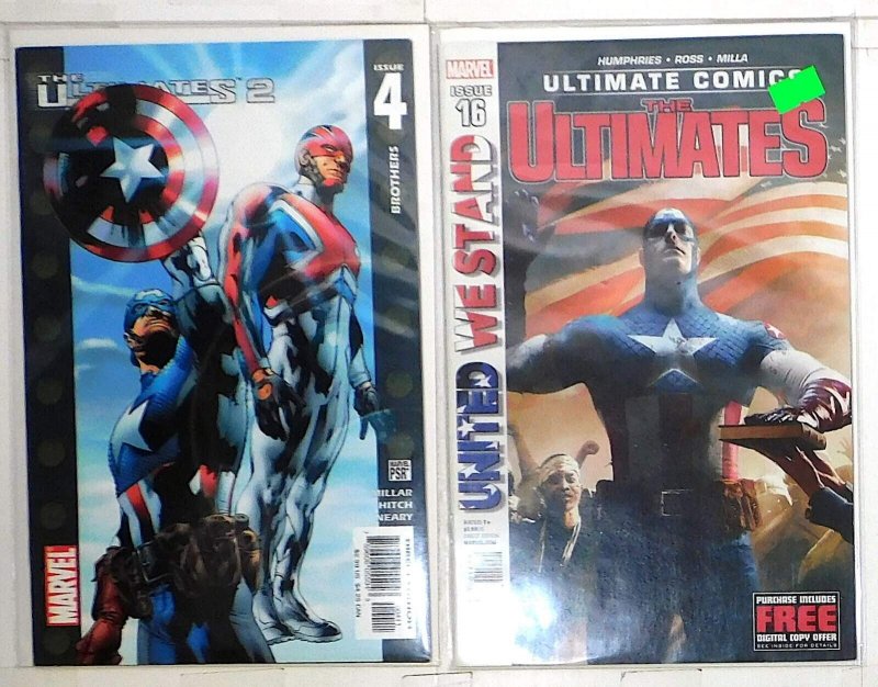 Ultimates Lot of 2 #16, 2nd 4 (2005) Marvel Comics 1st Print Comic Books (Marvel Comics, 2005), raw, ungraded comic book — front cover