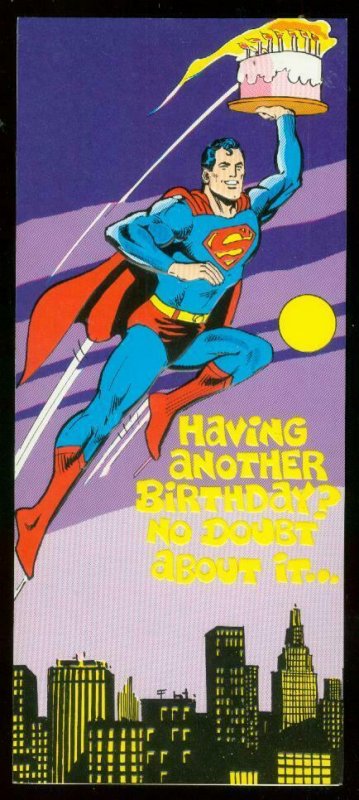 Neal Adams Superman Birthday Card #17 (1978), raw comic book in NM condition — front cover