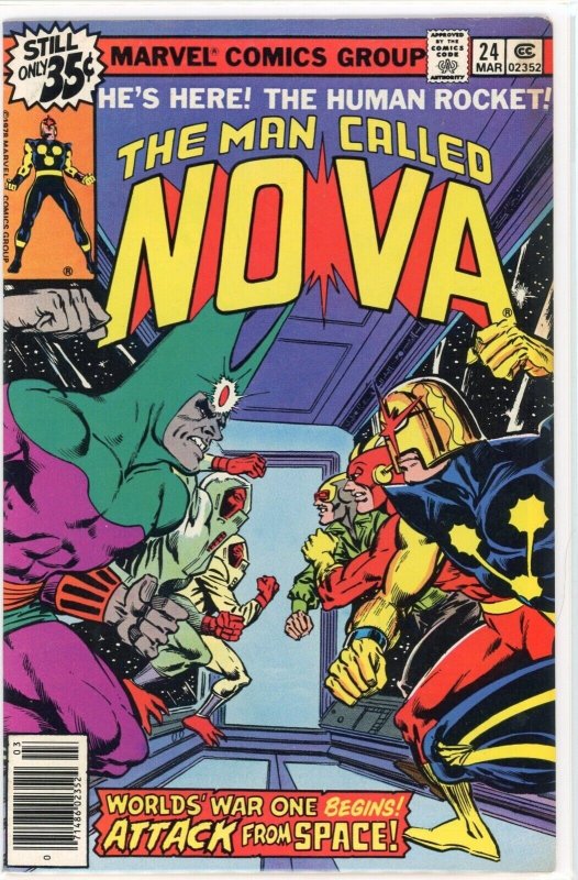 Nova #24 (Marvel Comics, 1979), raw comic book in VF+ 8.5 condition — front cover