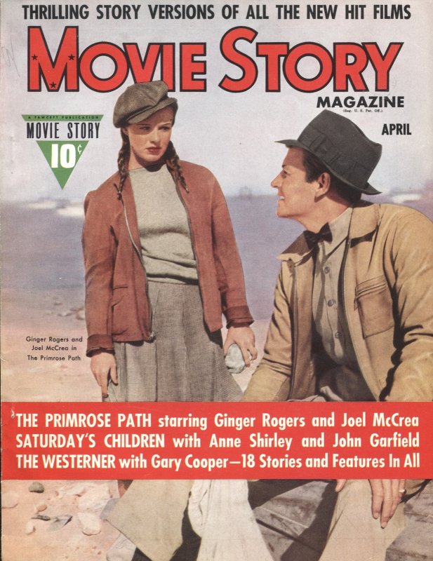 Mag: Movie Story-Apr 1940-Dagwood & Blondie-Gary Cooper--Pulp Style Film Stor... (1940), raw, ungraded comic book — front cover