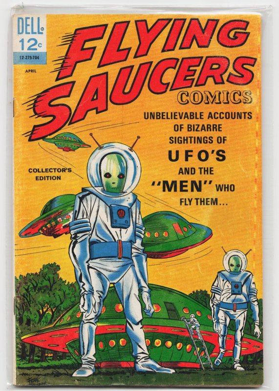 Flying Saucers #1 (Gold Key, 1967), raw, ungraded comic book — front cover