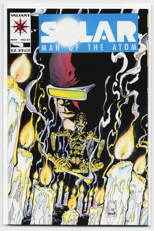 Solar, Man of the Atom #21 (Valiant Comics, 1993), raw, ungraded comic book — front cover