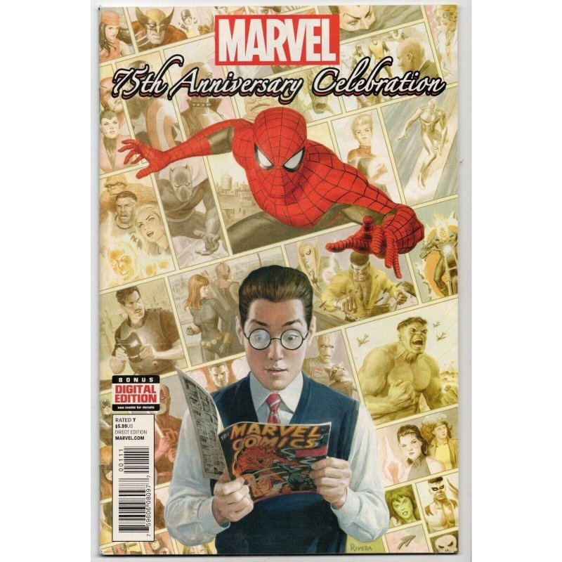 75th Anniversary Celebration #1 (Marvel Comics, 2014), raw comic book in NM- 9.2 condition — front cover