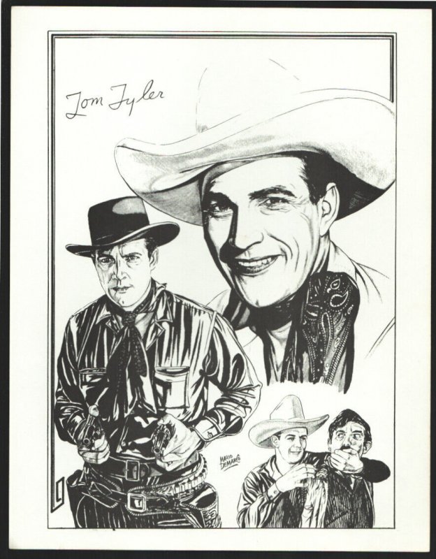 Tom Tyler Real West Movie Hall of Fame Series Print 1960's-Size is About 8 1/... (1960), raw, ungraded comic book — front cover