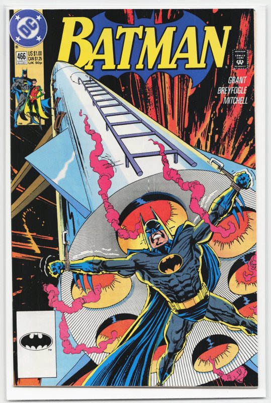 Batman #466 (DC Comics, 1991), raw, ungraded comic book — front cover