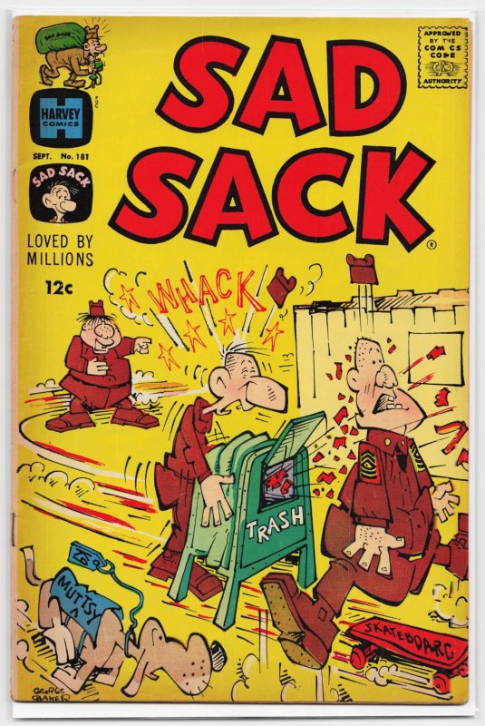 Sad Sack Comics #181 (Harvey Comics, 1966), raw, ungraded comic book — front cover