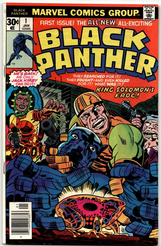 Black Panther #1 (Marvel Comics, 1977), raw, ungraded comic book — front cover