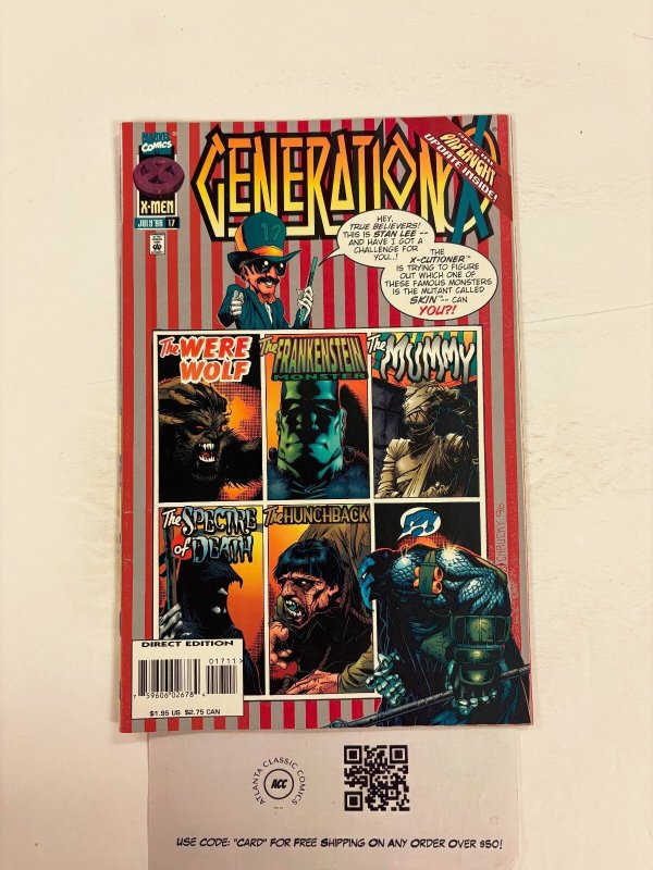 Generation X #17 (Marvel Comics, 1996), raw comic book in NM condition — front cover