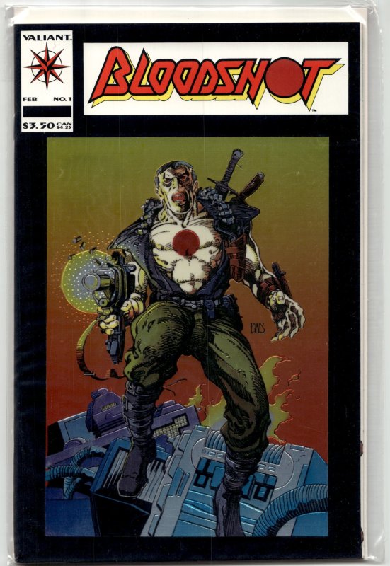 Bloodshot #1 (Valiant Comics, 1993), raw, ungraded comic book — front cover