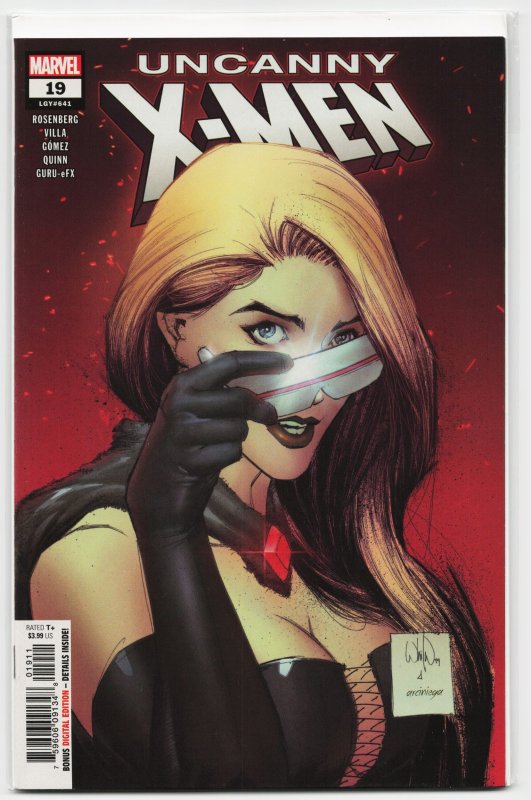 Uncanny X-Men #19 (Marvel Comics, 2019), raw, ungraded comic book — front cover