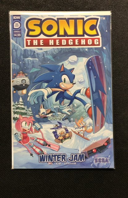 Sonic the Hedgehog: Winter Jam (2023) (IDW Publishing, 2023), raw, ungraded comic book — front cover