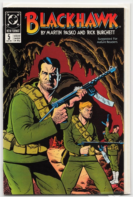 Blackhawk #5 (Quality Comics, 1989), raw, ungraded comic book — front cover