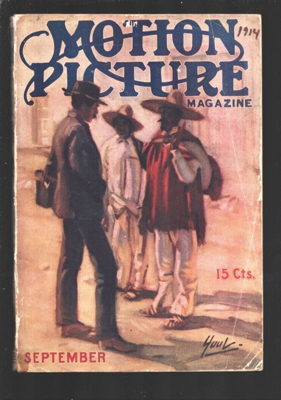 MAG: Motion Picture Story 9/1914-Silent era Movie in Pulp Fiction Format-Star..., raw, ungraded comic book — front cover