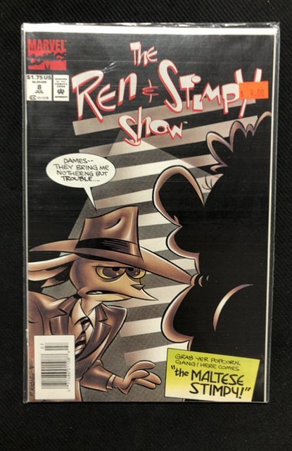 The Ren & Stimpy Show #8 (1993), raw, ungraded comic book — front cover