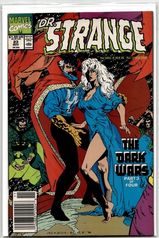 Doctor Strange, Sorcerer Supreme #23 (Marvel Comics, 1990), raw, ungraded comic book — front cover
