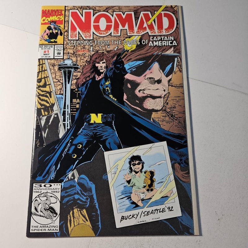 Nomad #1 (Marvel Comics, 1992), raw comic book in NM condition — front cover