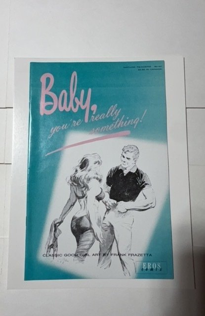 Baby, You're Really Something! (1990) Frank Frazetta Vf-Nm 8 SU1 (1990), raw comic book in NM condition — front cover
