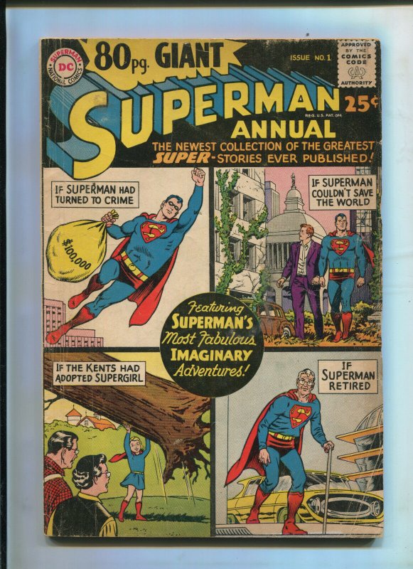 80 Pg. Giant Superman #1, raw comic book in 4.5 condition — front cover