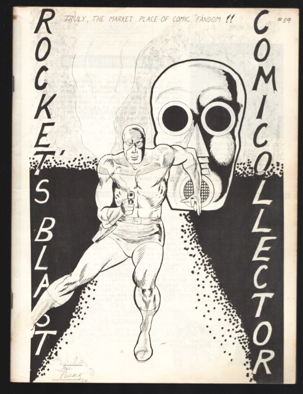 Rocket's Blast and Comicollector #59 (1968), raw, ungraded comic book — front cover