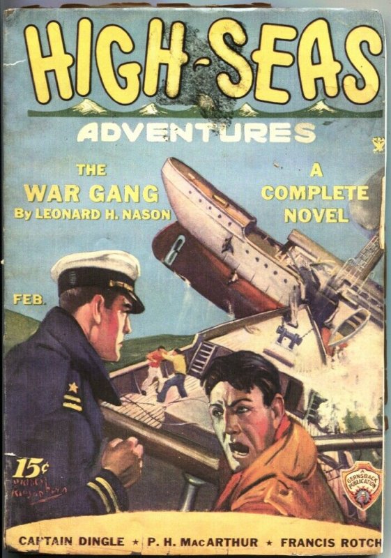 High Seas Adventures #2 (1935), raw, ungraded comic book — front cover