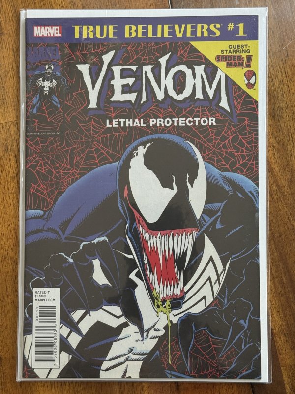 Venom: Lethal Protector #1 (Marvel Comics, 2018), raw comic book in NM 9.6 condition — front cover