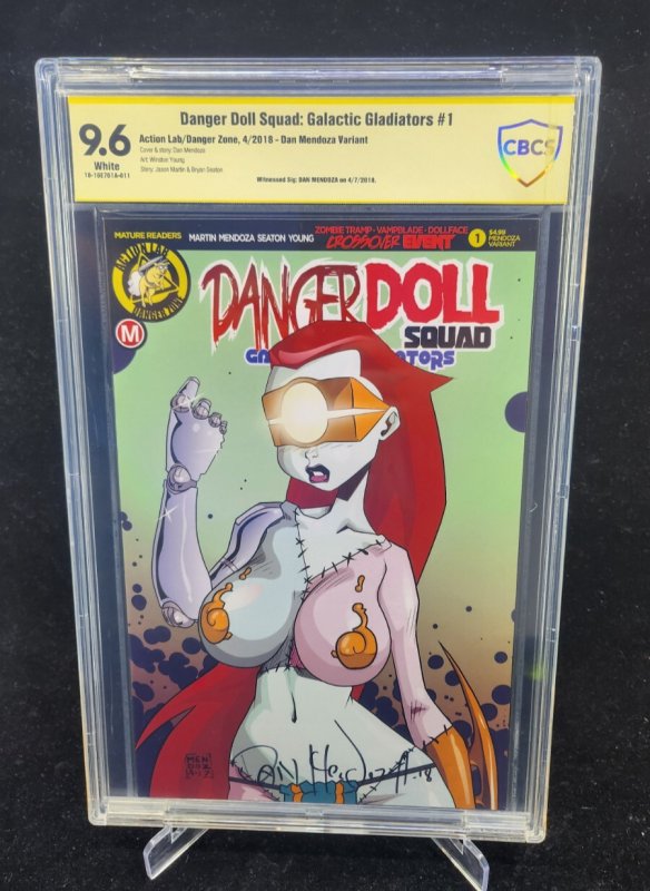 Danger Doll Squad: Galactic Gladiator #1 (2018), CBCS 9.6 graded comic book — front cover in its holder