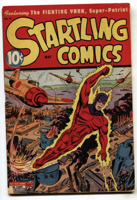 Startling Comics #33 (Better Publications, 1945), raw, ungraded comic book — front cover