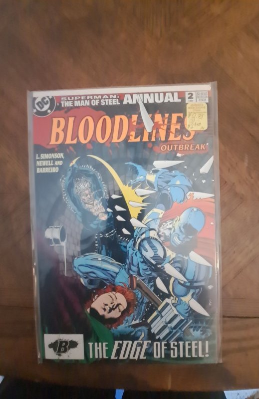 Superman: The Man of Steel Annual #2 (DC Comics, 1993), raw, ungraded comic book — front cover
