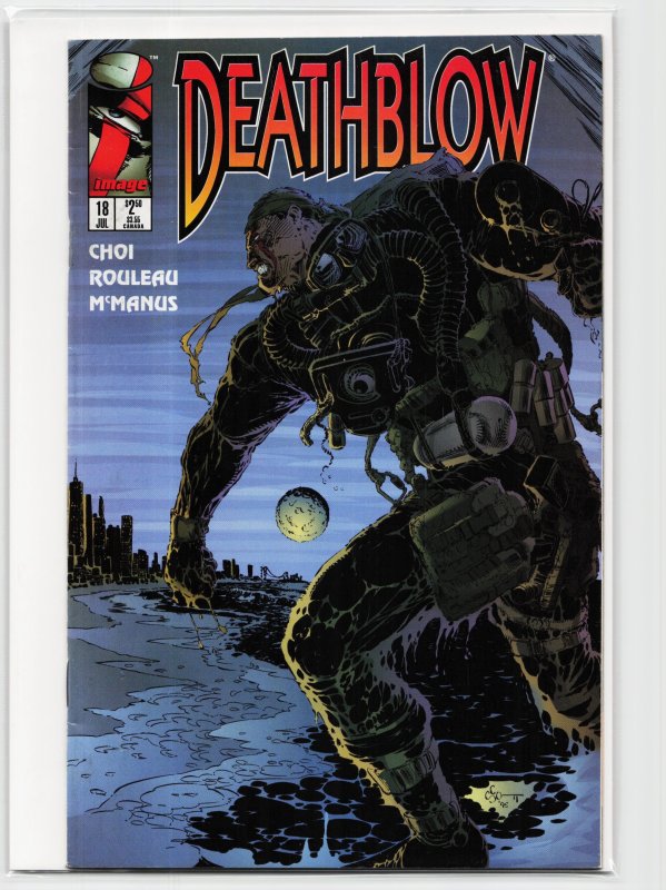Deathblow #18 (Image Comics, 1995), raw, ungraded comic book — front cover