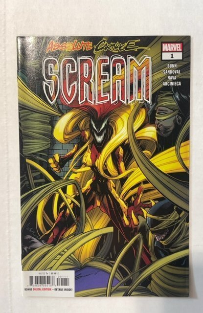 Absolute Carnage: Scream #1 (2019), raw, ungraded comic book — front cover