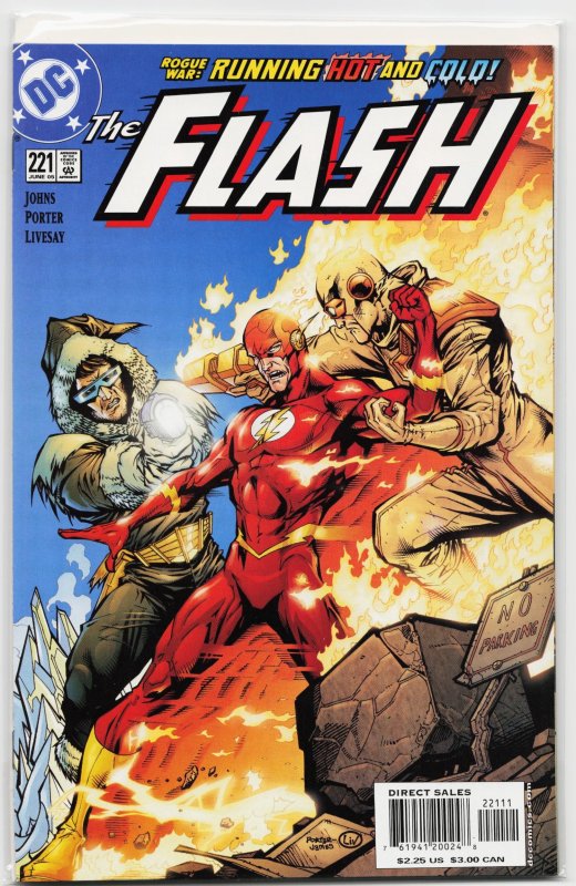 The Flash #221 (DC Comics, 2005), raw, ungraded comic book — front cover