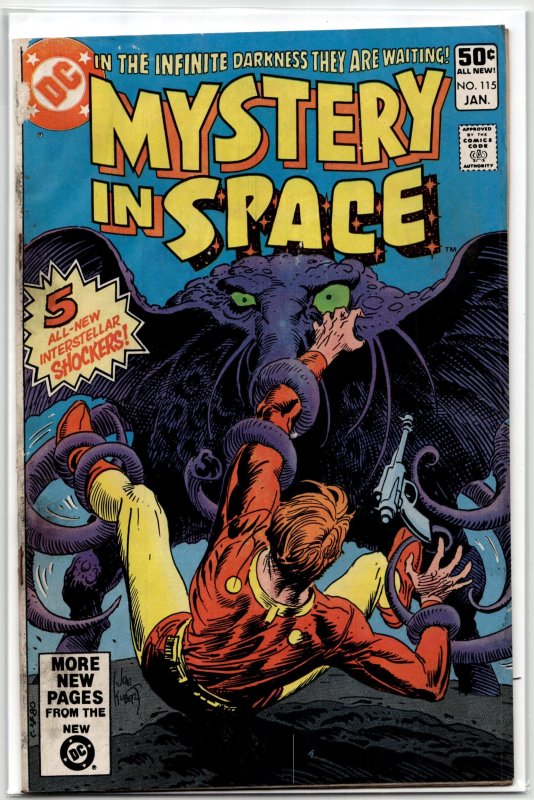 Mystery in Space #115 (DC Comics, 1981), raw, ungraded comic book — front cover