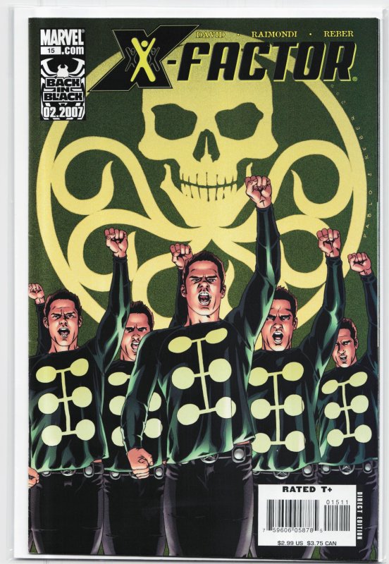 X-Factor #15 (Marvel Comics, 2007), raw, ungraded comic book — front cover