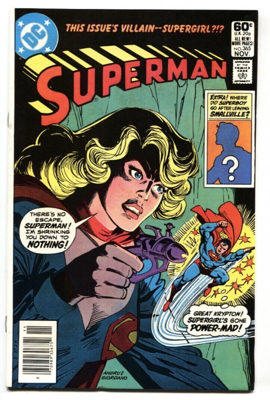Superman #365 - 1981 - DC - NM- - Comic Book (DC Comics, 1981), raw comic book in NM- condition — front cover