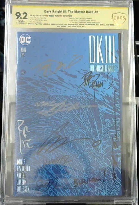 Dark Knight III: The Master Race #5 (2016), CBCS 9.2 graded comic book — front cover in its holder