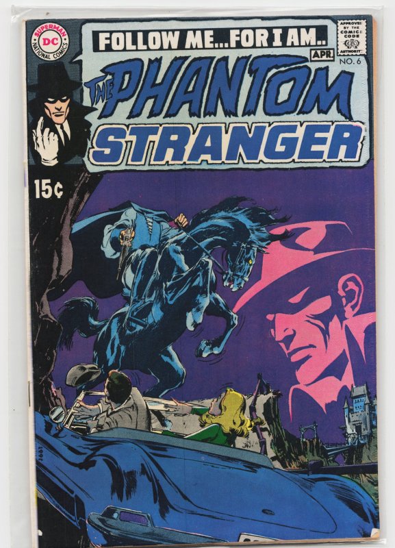 The Phantom Stranger #6 (DC Comics, 1970), raw, ungraded comic book — front cover